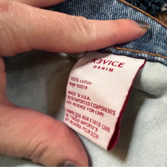 Revice MATCHMAKER SHORTS / LOVE AT FIRST SIGHT button fly denim jorts - Picture 7 of 10